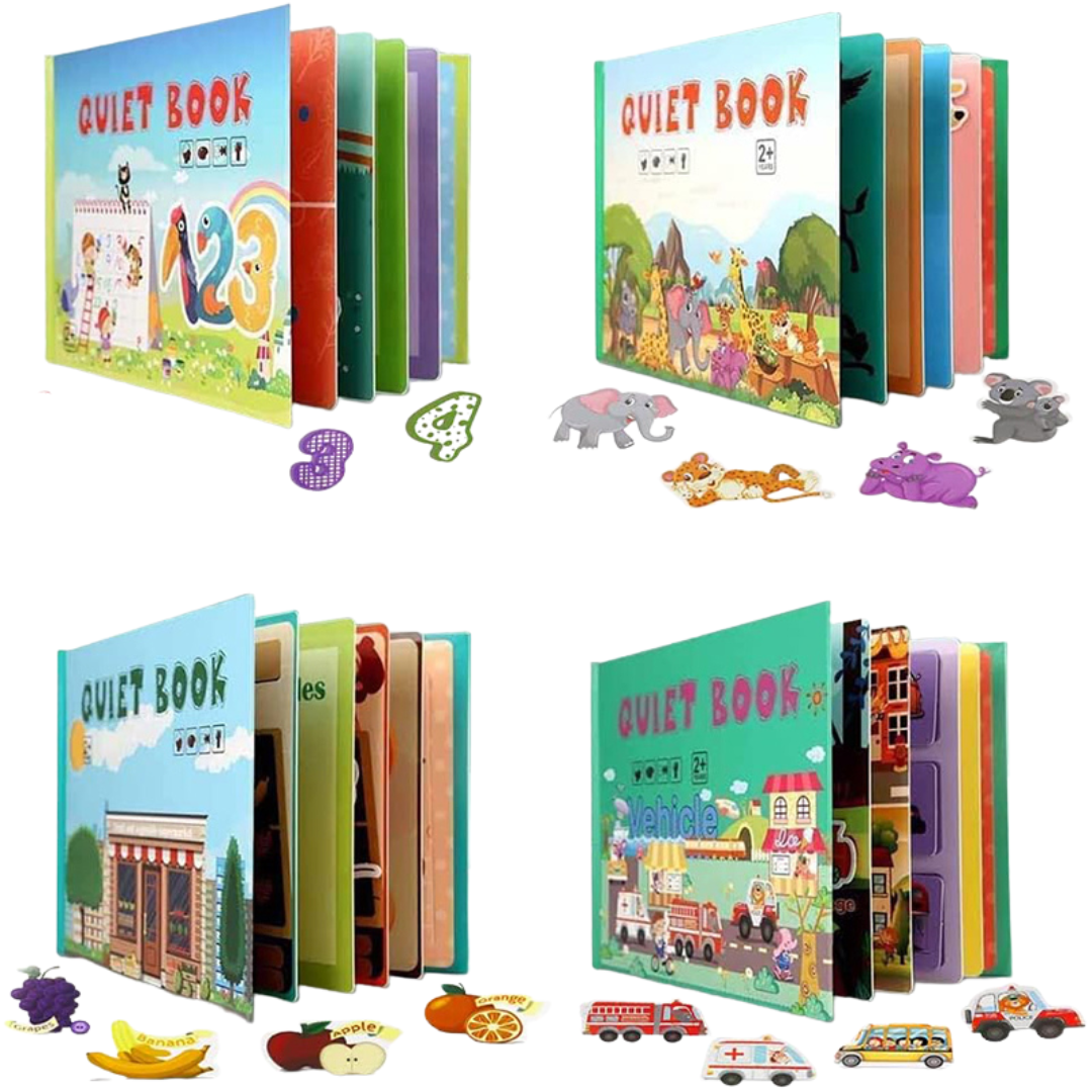 Beschäftigungsbuch – interaktives Hardcover im Montessori-Stil (Quiet Book)