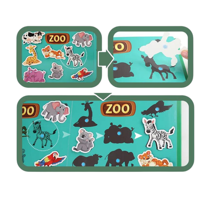 Beschäftigungsbuch – interaktives Hardcover im Montessori-Stil (Quiet Book)