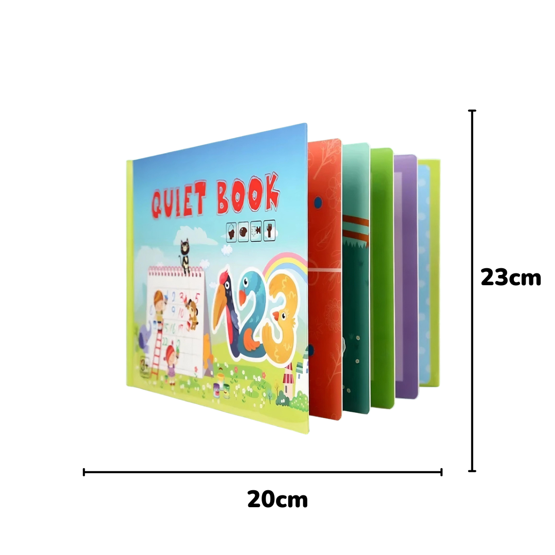 Beschäftigungsbuch – interaktives Hardcover im Montessori-Stil (Quiet Book)