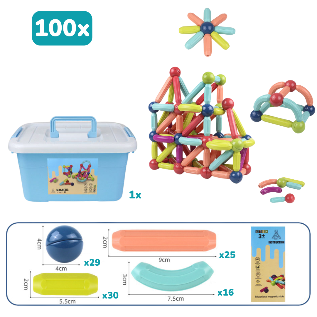 Magneti Stix – Lernspiel mit magnetischen Stäben
