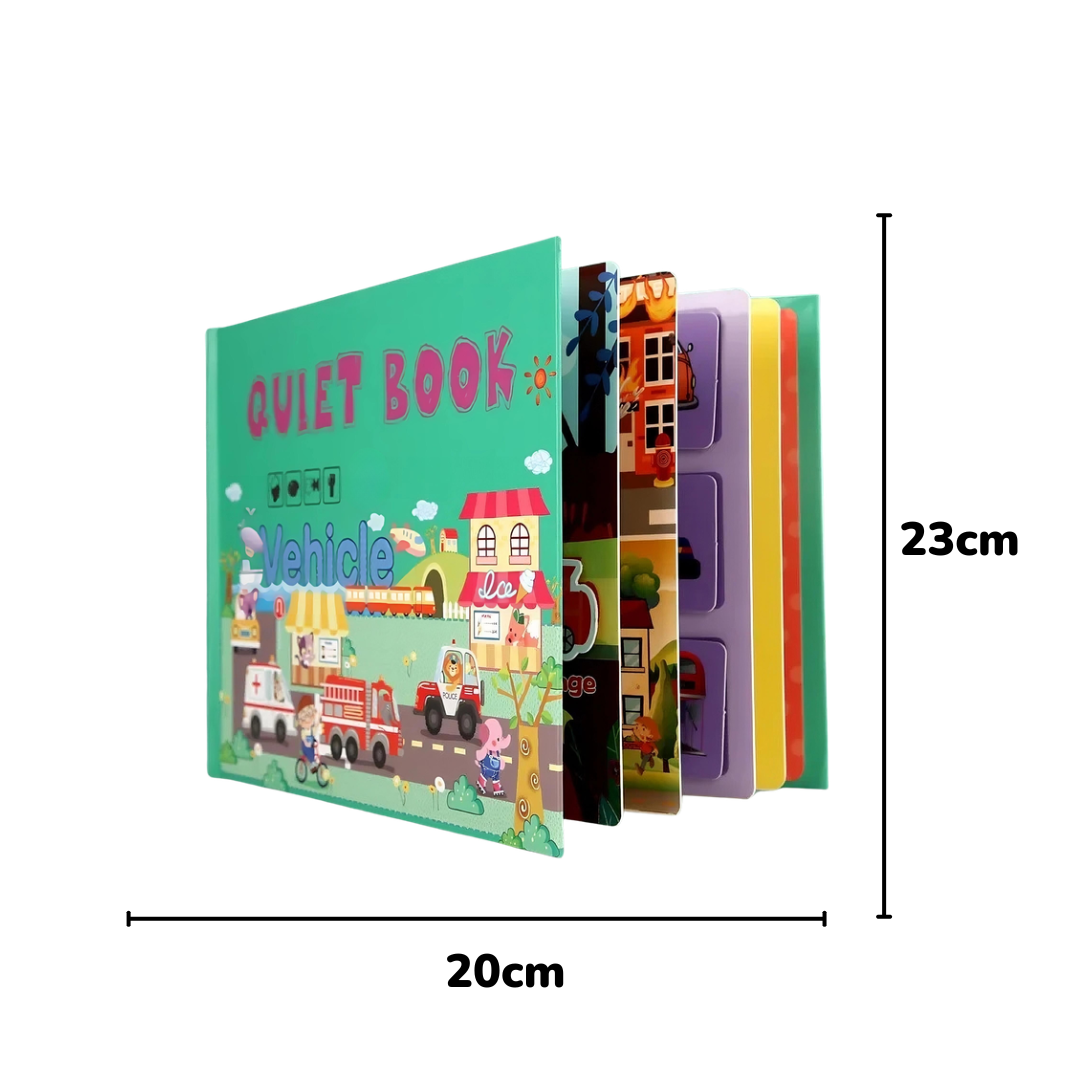 Beschäftigungsbuch – interaktives Hardcover im Montessori-Stil (Quiet Book)