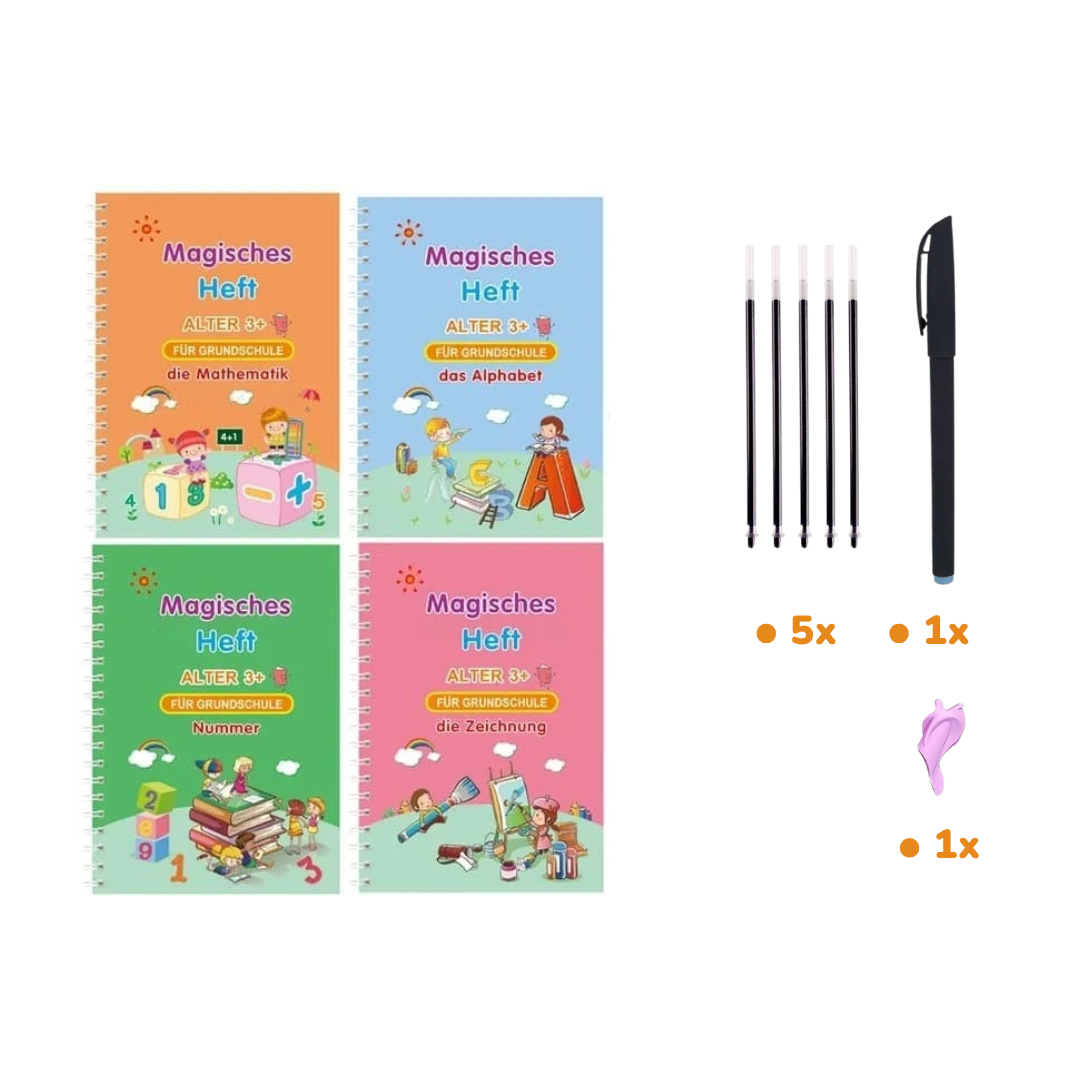 Magisches Kalligrafie-Heft – Schreiben lernen mit Spaß