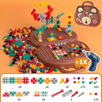 Montessori-Werkzeugkoffer – spielerisch reparieren und bauen