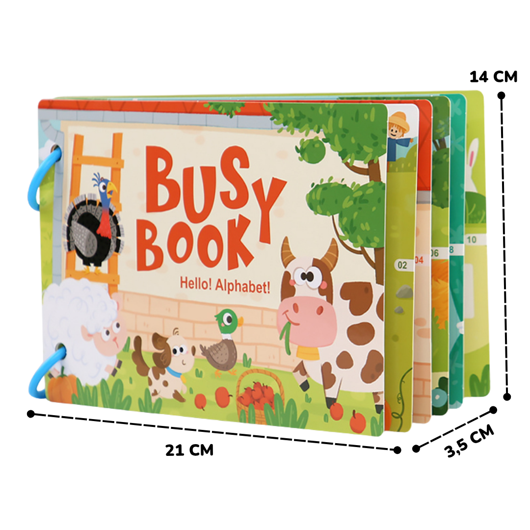 Busy Book – Interaktives Montessori-Buch (Ab 1 Jahr)