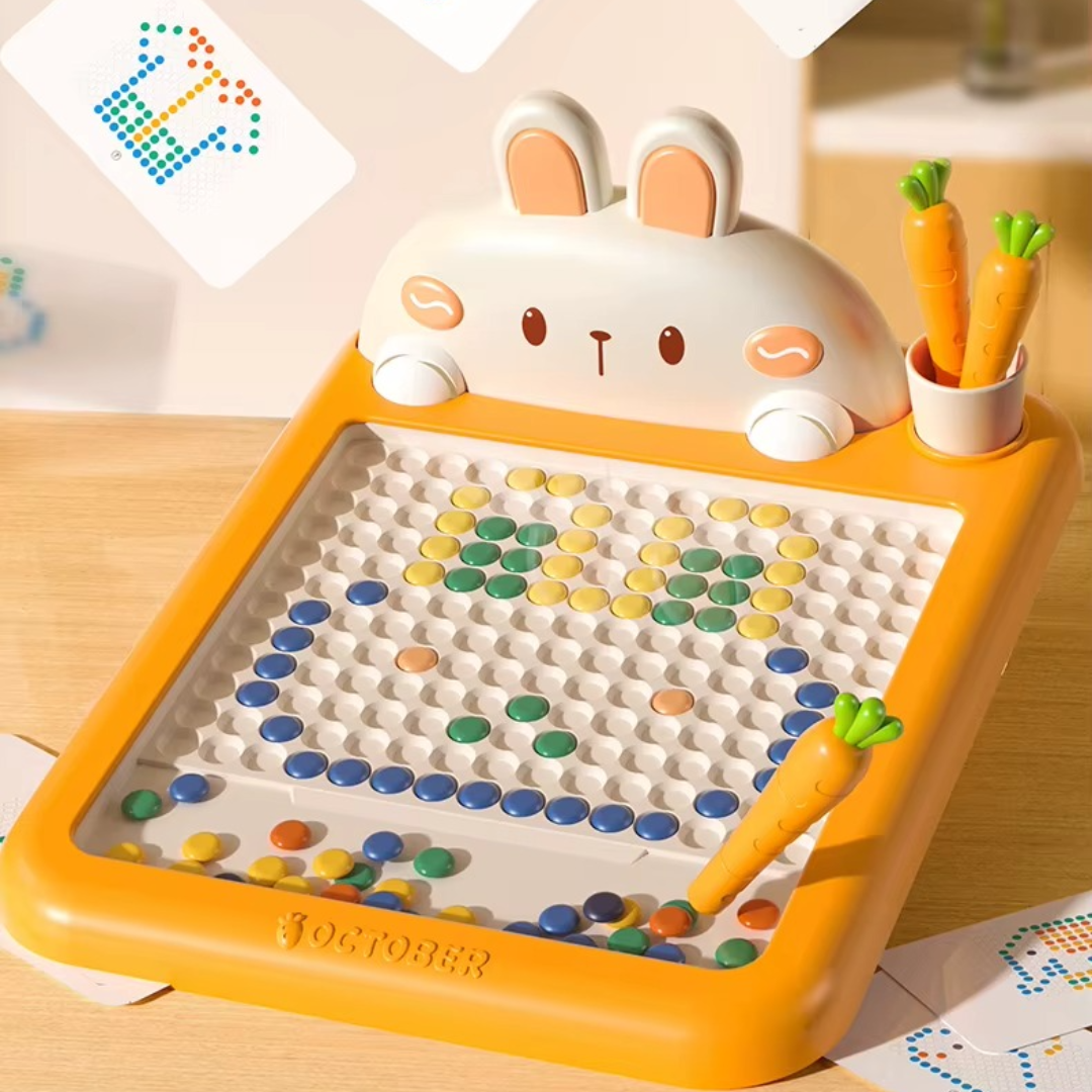 Kreativtafel mit Magnetpins – unendliche Formen und Lernen