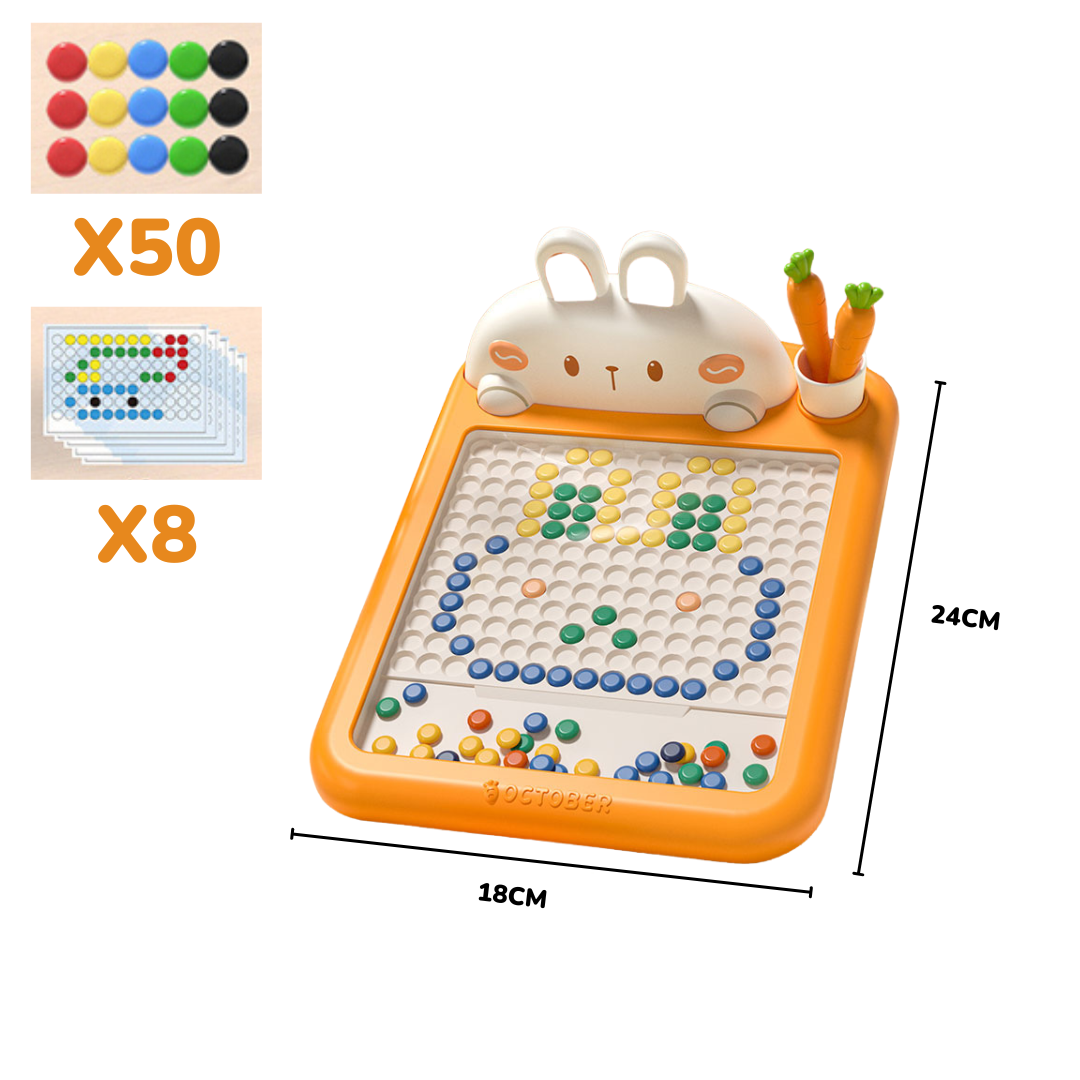 Kreativtafel mit Magnetpins – unendliche Formen und Lernen