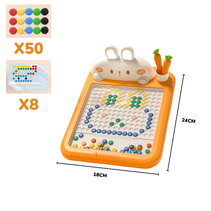 Kreativtafel mit Magnetpins – unendliche Formen und Lernen