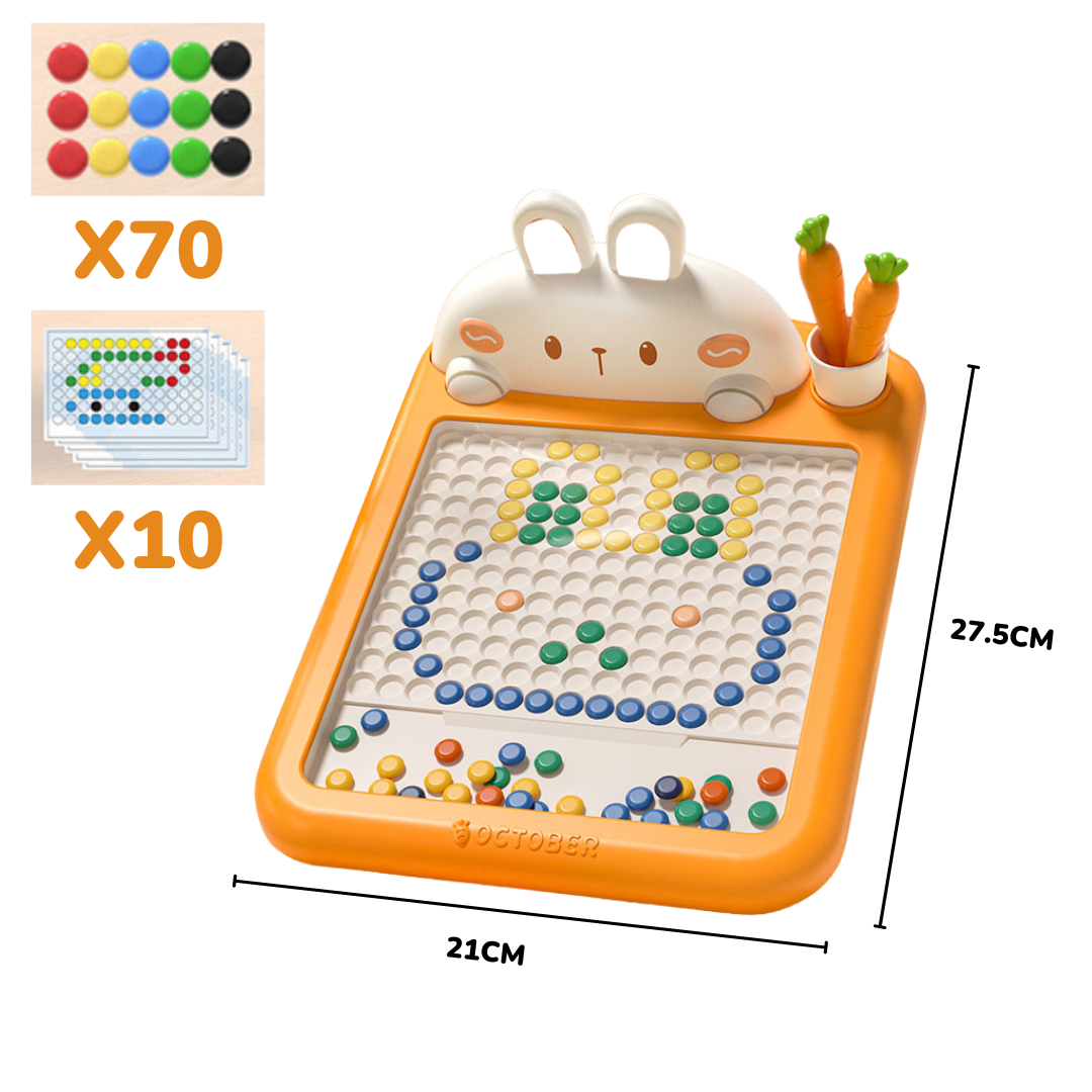 Kreativtafel mit Magnetpins – unendliche Formen und Lernen