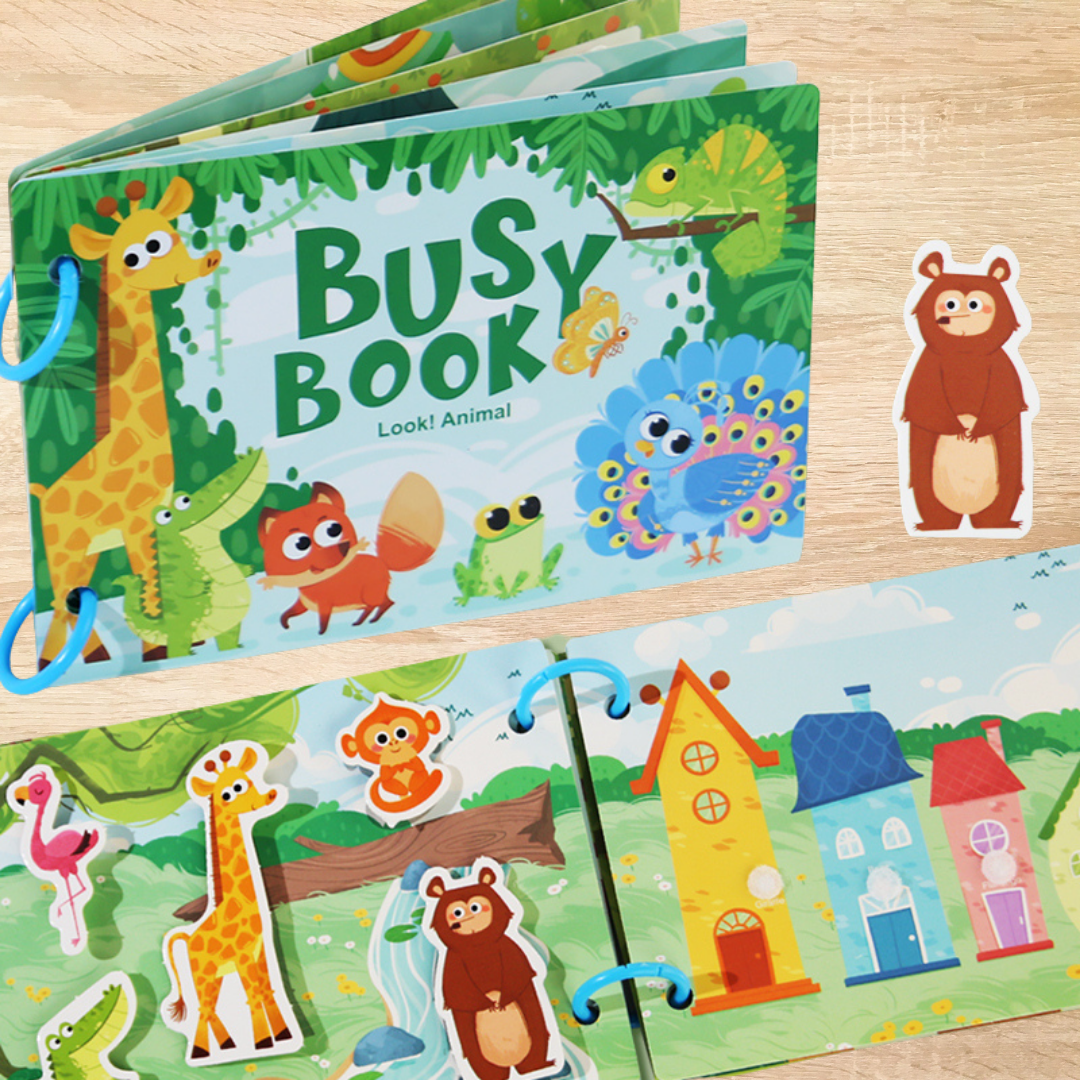 Busy Book – Interaktives Montessori-Buch (Ab 1 Jahr)