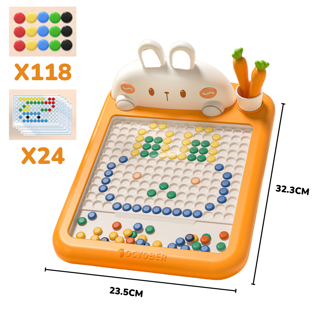 Kreativtafel mit Magnetpins – unendliche Formen und Lernen